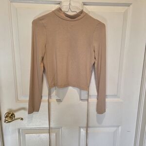 ASOS Long Sleeve Top, Half Open Back Size 6
